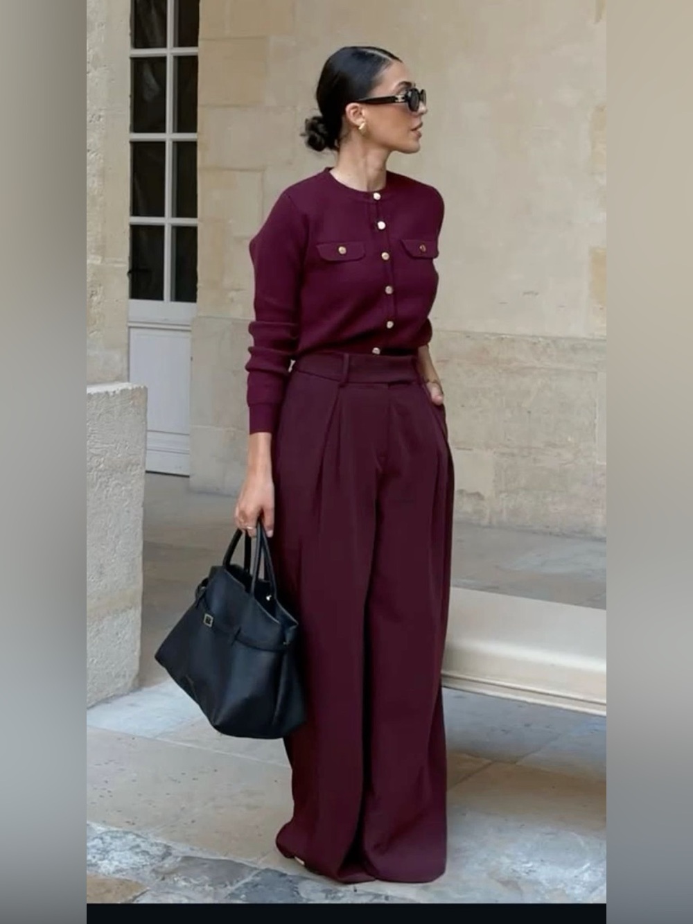 Zara Burgundy Pants